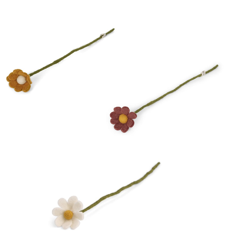 Anemonen / Margeriten - Filzblumen - 8 Farben - 31cm (Gry & Sif)