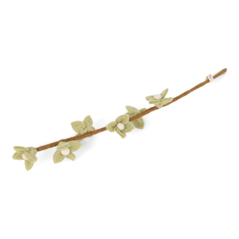 Orchidee - Filzblüten - Blütenzweig - 43 cm (Gry & Sif)