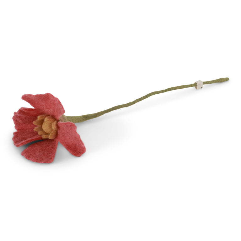 Mohnblume aus Filz Klatschmohn - Filzblume 32cm (Gry & Sif)