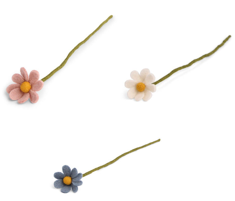 Anemonen / Margeriten - Filzblumen - 8 Farben - 31cm (Gry & Sif)