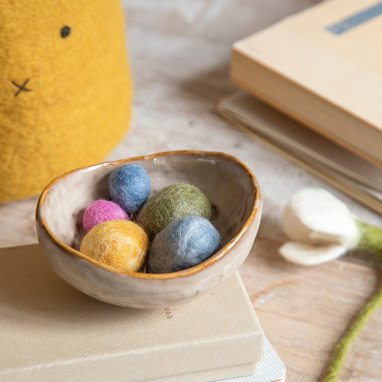 große Ostereier Filz, Ostern-Deko - 3 Stück - Anhänger Filz (Gry & Sif)