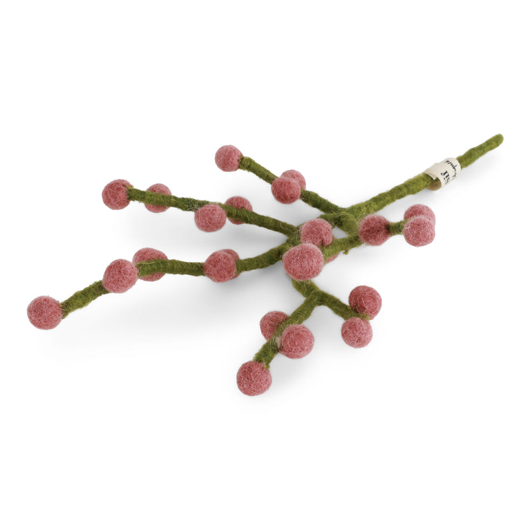 Mini Deko-Zweige mit Beeren (1 Stück) - Ilex - 19 cm (Gry & Sif)