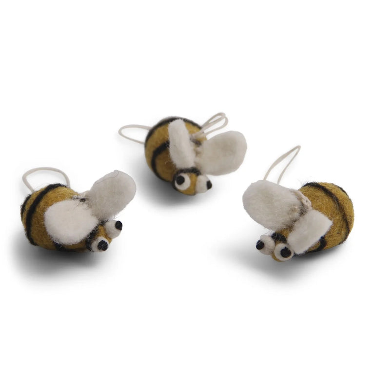 3er Set kleine Bienen oder Bienenkorb (1 Stück) - Anhänger (Gry & Sif)