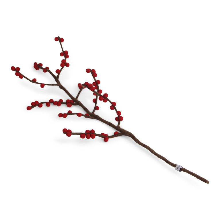 Deko-Zweige mit Beeren (1 Stück) - Ilex - 60 cm (Gry & Sif)