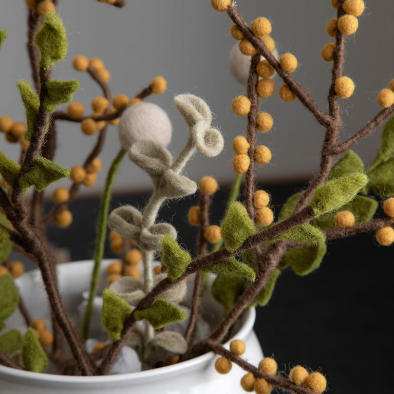 Blumenstrauß "Zweige Mix" Filzblumen 9 Stück - (Gry & Sif)