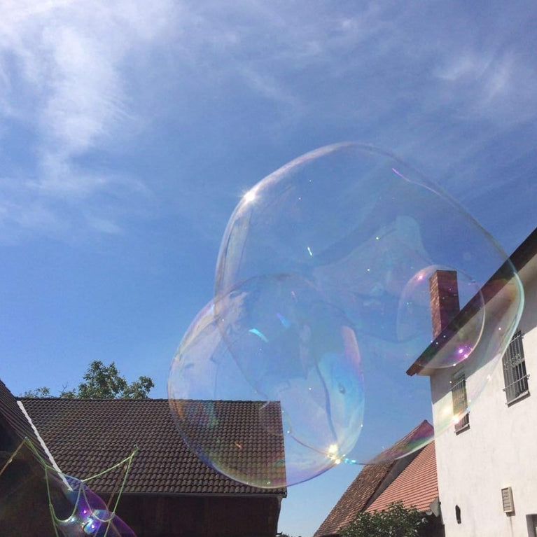 2 Paar Riesenseifenblasen Stäbe (50cm: Loop / Multi) + 10L Pulver Seifenblasenlösung