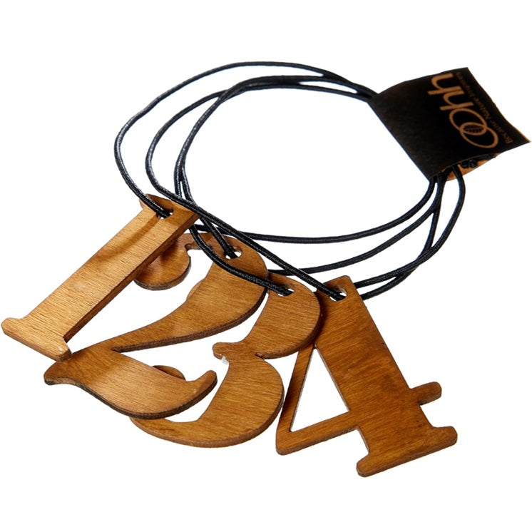 Adventskranz Zahlen 1, 2, 3, 4 aus recyceltem Holz für Kerzen (OOhh)