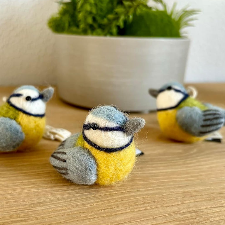 kleine Vögel (Meise / Fink / Spatz ) im Set oder einzeln - Anhänger (Gry & Sif)