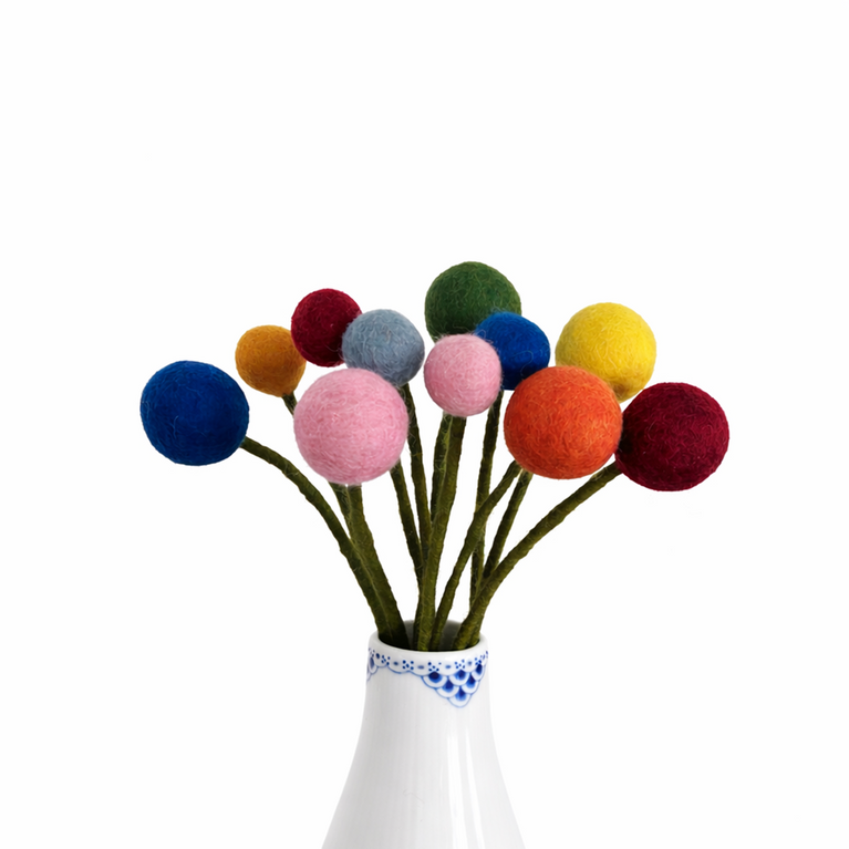 Blumenstrauß "Frühling" Filzblumen 11 Stück - (Gry & Sif)