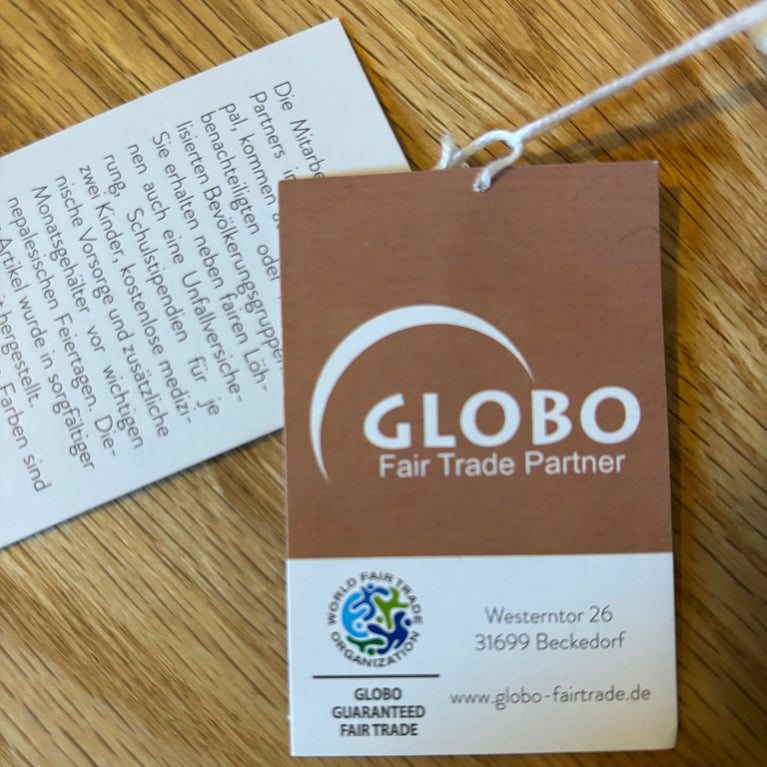 kleine bunte Ostereier Set (10 Stück / 2cm), Filz, Ostern-Deko - Anhänger (Globo Fair Trade)