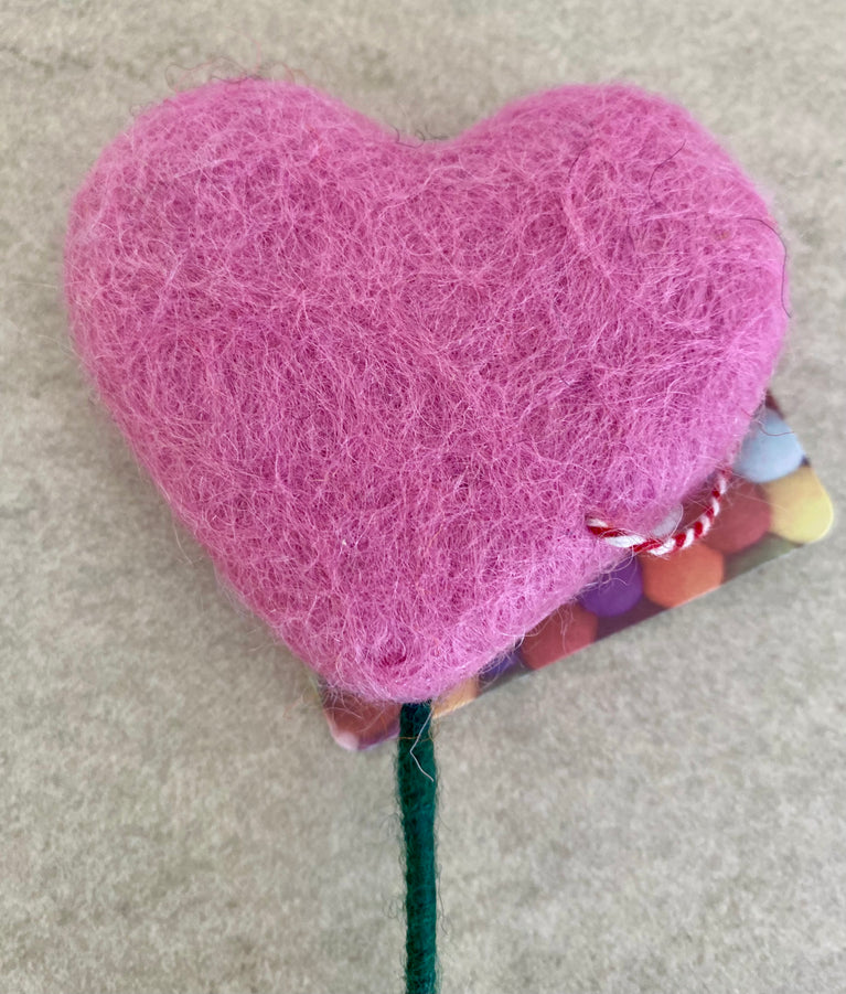 Herz am Stiel zum Valentinstag Muttertag, Stecker für Blumenstrauß (Nepalaya)