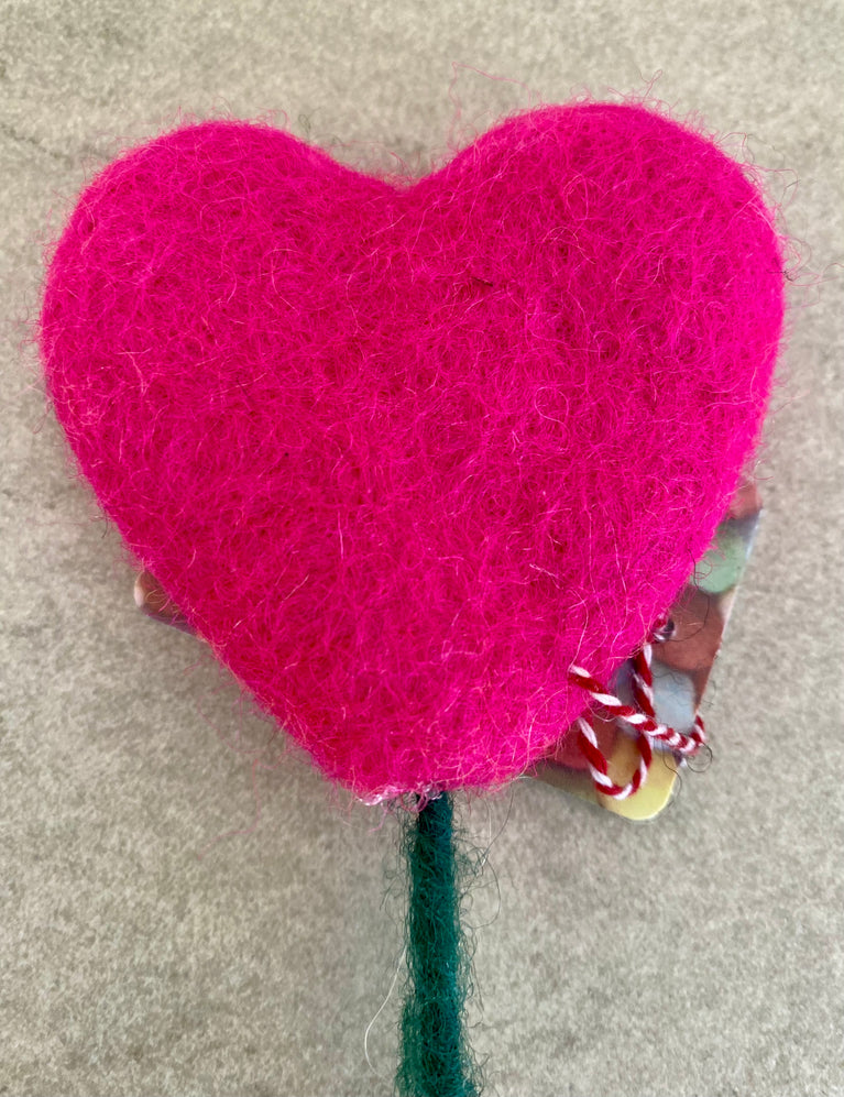 Herz am Stiel zum Valentinstag Muttertag, Stecker für Blumenstrauß (Nepalaya)