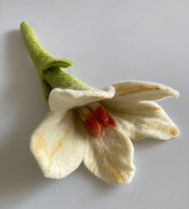 Bunte Filzblumen "Stern" einzeln oder Set (orange/weiß/gelb/rot/Purple) (Nepalaya)