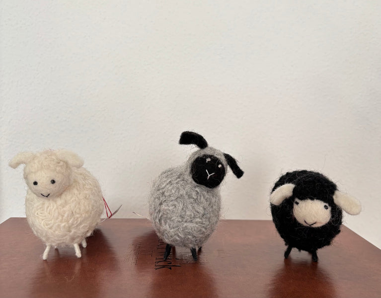 Wollschafe Schäfchen Schafe Lamm Ostern-Deko - 1 Stück - Filz (Nepalaya)