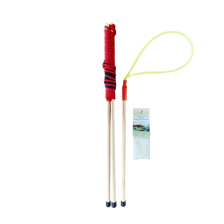 Set aus Seifenblasen-Ring / Riesenseifenblasen-Stab (50cm) + Pulver für 5L Seifenblasenlösung- ab 4 Jahre