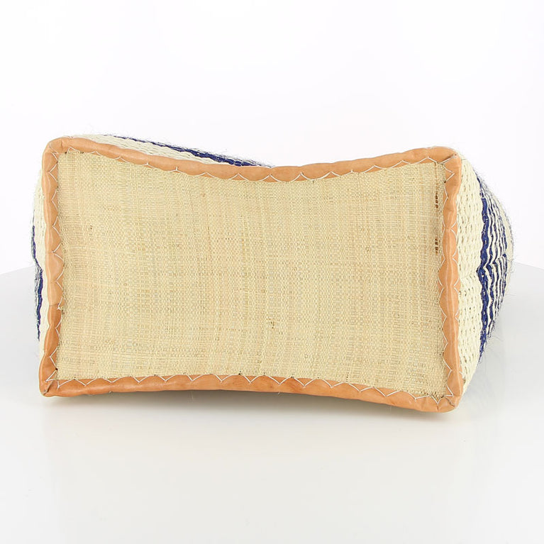 Korbtasche MARSEILLE, KEIN FILZ!! - bunter Korb , Sisal (B35-45 x H33x T17cm) (Globo Fair Trade Partner)