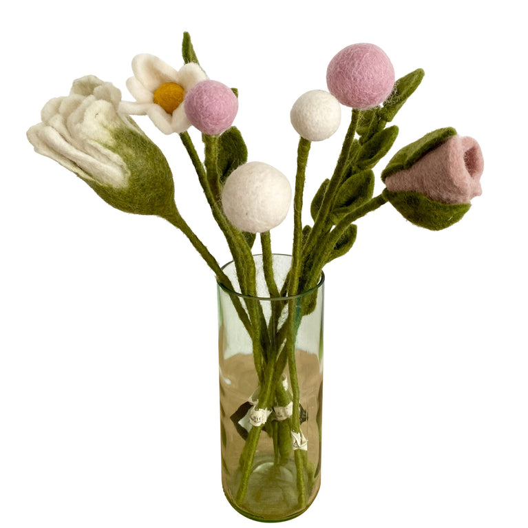 Blumenstrauß "Muttertag" Filzblumen 9 Stück - (Gry & Sif)