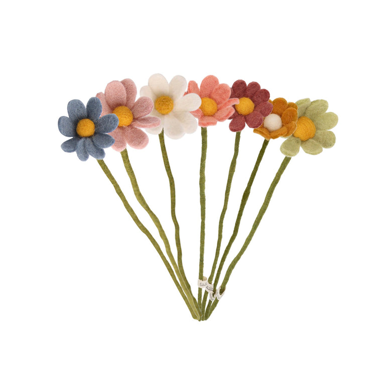Anemonen / Margeriten - Filzblumen - 8 Farben - 31cm (Gry & Sif)