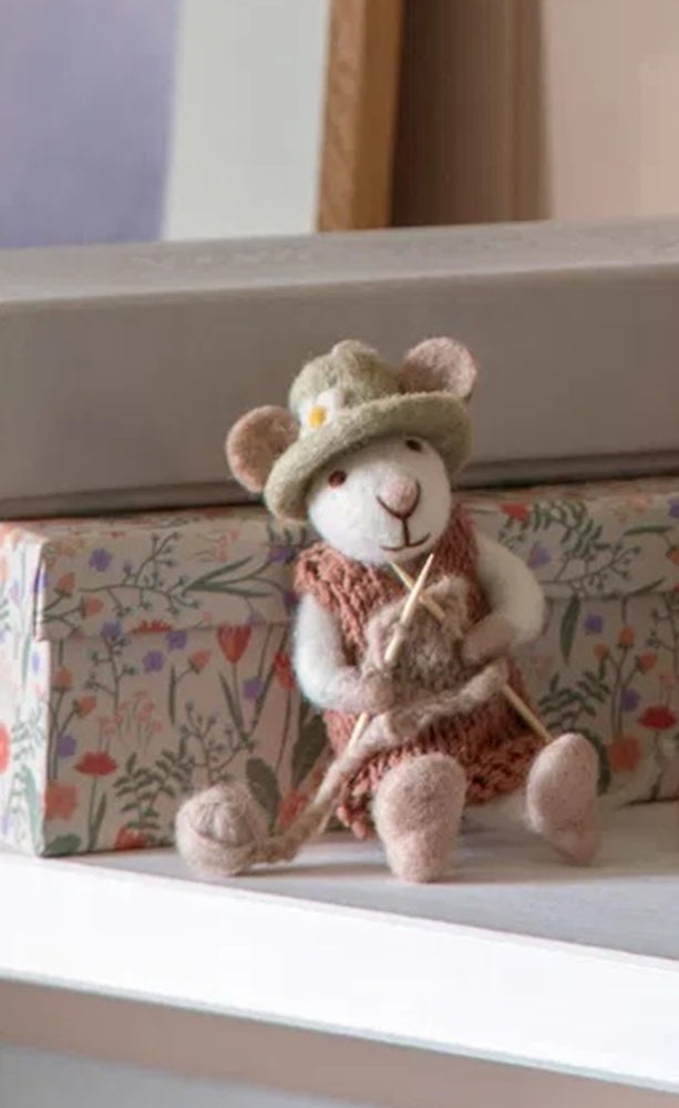 Mäuse Weihnachtsmäuse aus Filz (12-14cm) - Anhänger (Gry & Sif)