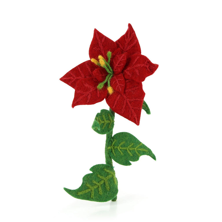 Blume roter Weihnachtsstern ca. 27cm (Globo Fair Trade Partner)