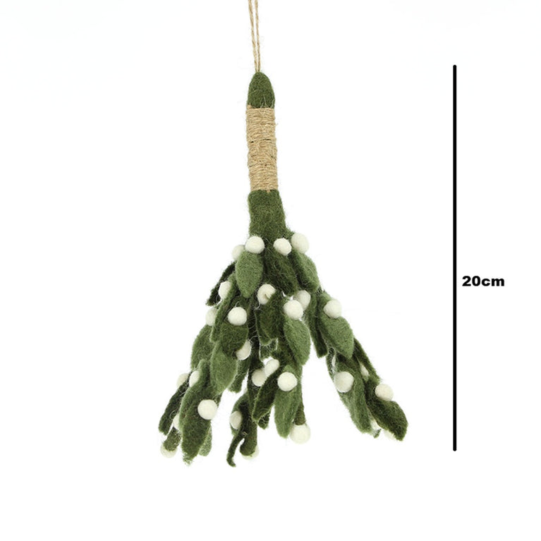 Mistel Mistelzweig aus Filz (Globo Fair Trade Partner)