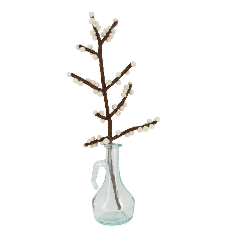 Beerenzweig aus Filz, Zweig mit Beeren ca. 50cm (Globo Fair Trade Partner)