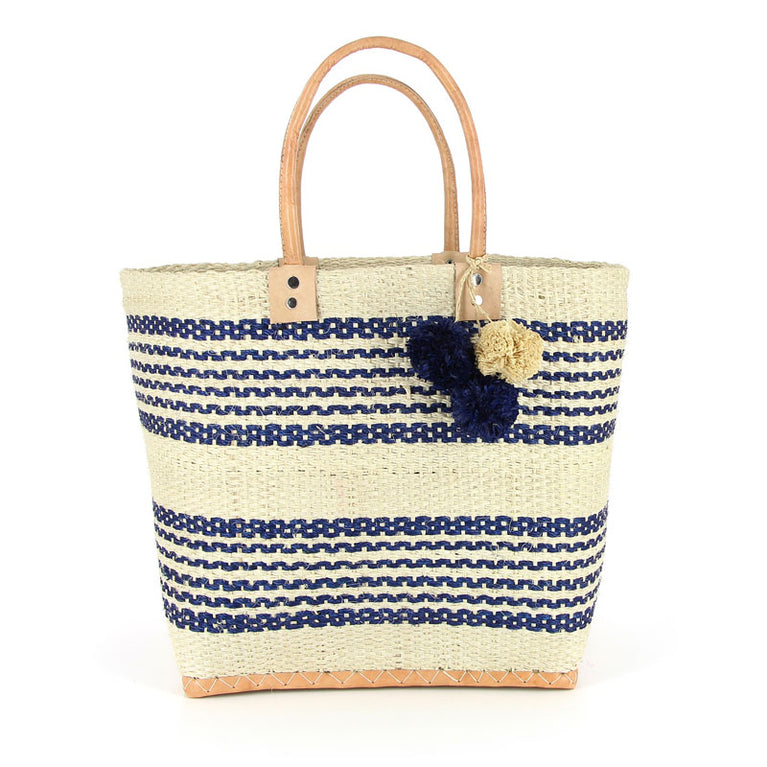Korbtasche MARSEILLE, KEIN FILZ!! - bunter Korb , Sisal (B35-45 x H33x T17cm) (Globo Fair Trade Partner)