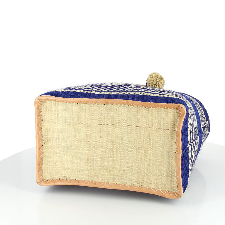 Korbtasche SETE, KEIN FILZ!! - bunter Korb , Sisal (B35-45 x H33x T17cm) (Globo Fair Trade Partner)